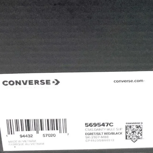 đź’–MEGA SALEđź’–Converse Womens 569547C CTAS DAINTY Mule Slip Egret Faux Fur Sand - Picture 10 of 10